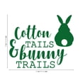 thumbnail image 4 of Easter Day Vinyl Wall Art Decal - Cotton Tails and Bunny Trails - 19" x 23" - Resurrection Sunday Pascha Holiday Modern Home Living Room Bedroom Apartment Office Work Decor, 4 of 4