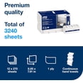 thumbnail image 2 of Tork PeakServe Continuous Paper Hand Towels White H5, Premium, Compressed, 12 x 270 sheets, 105066, 2 of 18