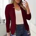 thumbnail image 1 of IMENGL Solid color casual small suit jacket, Red XL, Size M-5XL, 1 of 5
