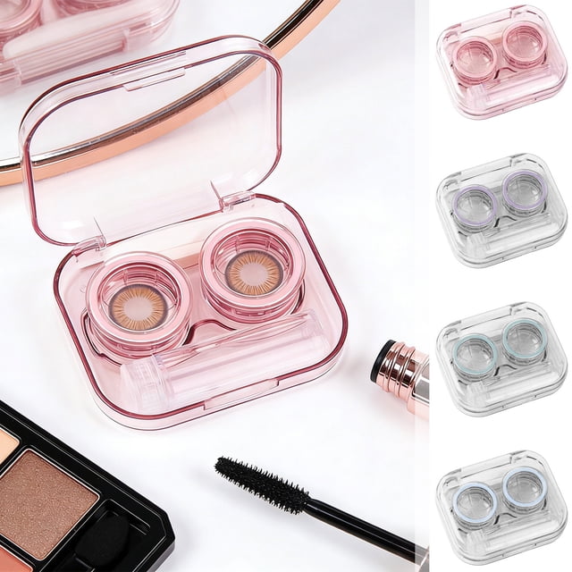 pstuiky Contact Lens Case Portable & Compact Travel Storage Box 1-Piece Holder for Daily Use & Travel Secure Lens Container Eyewear Accessory Organizer