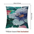 thumbnail image 4 of Patio Outdoor/Indoor Decorative Lumber Pillow Water Repellent Set of 2 Lumber Throw Pillow for Patio Garden Funiture (12''x20'', Green Flowers), 4 of 7