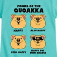 thumbnail image 3 of Instant Message - Quokka Moods - Toddler & Youth Girls Short Sleeve Graphic T-Shirt, 3 of 6