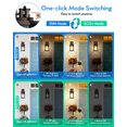 thumbnail image 3 of VIANIS Exterior Lights for House with Motion Sensor, Brown Dusk to Dawn Outside Lights for House Lantern, Oil Rubbed Bronze Exterior Lighting Fixtures for Garden, Garage, 100% Aluminum, 3 of 8