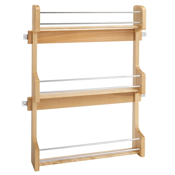 21" Kitchen Cabinet Door Mounted 3-Shelf Storage Spice Rack, 4SR-21 For Daily Life