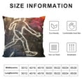 thumbnail image 5 of Orinice  Police Scene Throw Pillow Cushion Cover, Scene with Chalk Outline Evidence Markers Detective and Police Investigation, Decorative Square Accent Pillow Case White, 5 of 5