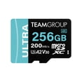 thumbnail image 1 of Tarjeta microSDXC TEAMGROUP A2 Ultra 256 GB UHS-I U3 V30 con adaptador, 1 of 7