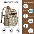 thumbnail image 6 of Paw Prints Backpack for School,Cute School Bag,Schoolbag with Adjustable Shoulder Straps & Padded Back,15.25"x11.5"x5.25", 6 of 6