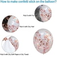 thumbnail image 3 of 60Pcs 12-Inch Latex Balloon Metallic Confetti Balloon Set Birthday Wedding Baby Gift Celebration Anniversary Decoration -Style 3;, 3 of 5