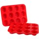 thumbnail image 1 of 2 moldes para muffins de silicona para 12 muffins con revestimiento antiadherente, adecuados para cupcakes, brownies, pasteles, pudín azul, etc., 1 of 4