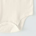 thumbnail image 3 of Djtdsds Baby Pointelle Knit Bodysuit Toddler Neutral Sleeveless Romper Size:9-12 Months, 3 of 4