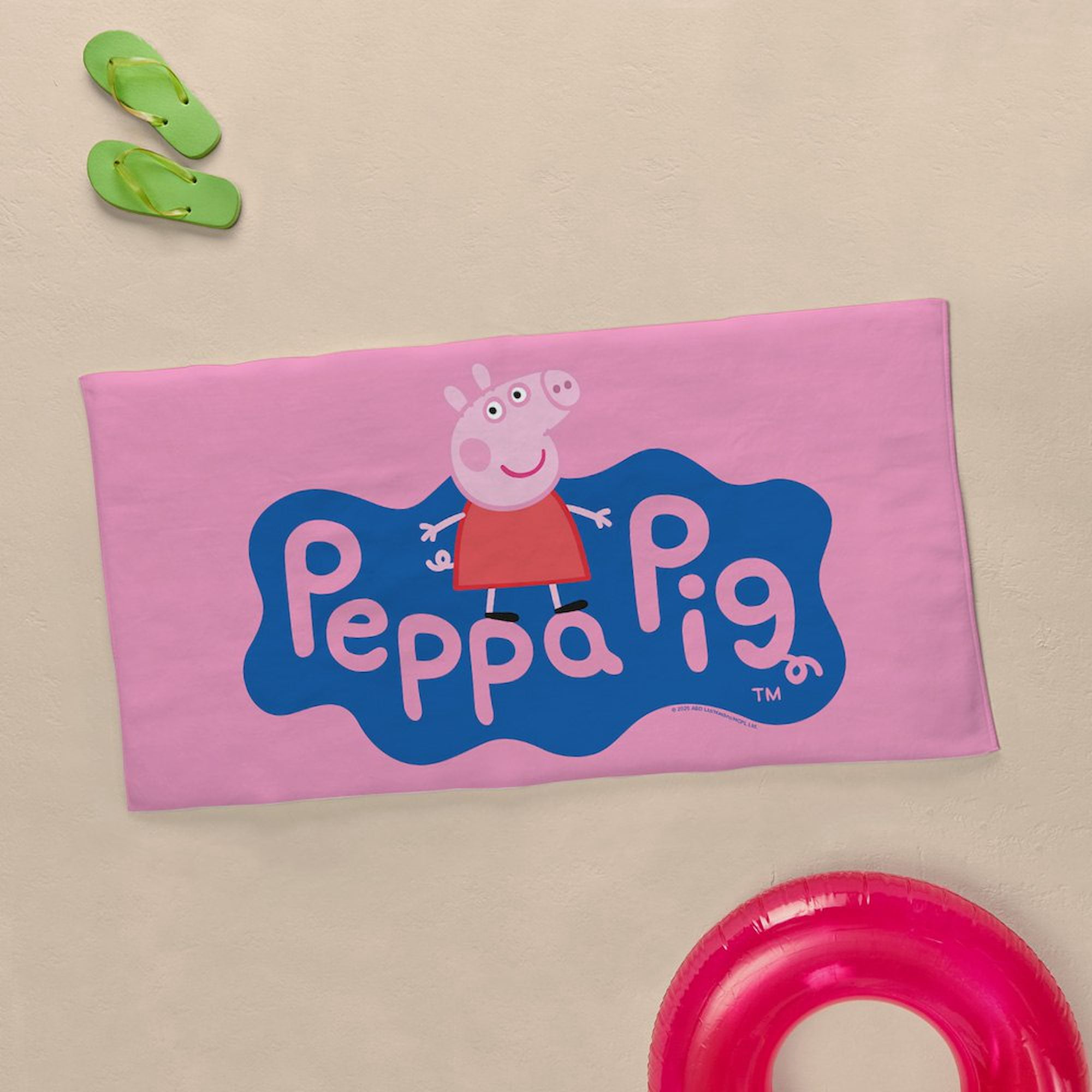 CafePress - Peppa Pig - Large Beach Towel, Soft 30"x60" Towel with Unique Design