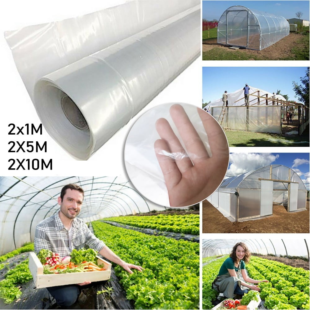 Sufanic Clear Plastic Greenhouse Poly Film Polytunnel Poly Hot House Cover VARIOUS LENGT