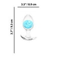 thumbnail image 3 of NS Novelties Cosmic Glams Silicone Glass Anal Plug, Medium, Blue, 3 of 5