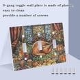 thumbnail image 4 of Dailycode Light Switch Plate Covers 3 Gang Wall Plate Plastics Outlet Covers for Kitchen Home Office Decor Food on Dining Table, 4 of 8