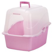 Petmate Cat Litter Box Hood Set, Translucent Jumbo
