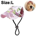 thumbnail image 2 of Sombrero para perros, gorra de béisbol para mascotas/sombrero deportivo para perros/gorra de visera con orificios para las orejas y correa para la barbilla para perros y gatos, 2 of 5