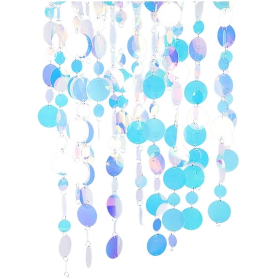 Slccxzc 10 Strips Sequin Beaded Curtain Door String Curtain Window Hanging Decor for Wedding Bedroom Door Festivals Supplies