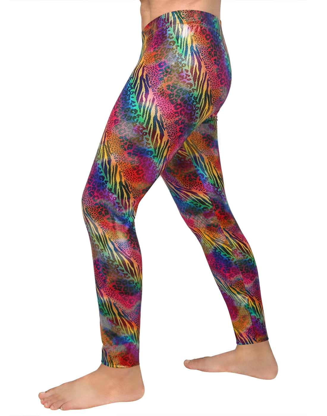 Festival Disco HDE Mens Holographic Meggings; Leggings for Halloween Costume