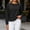 Black-B, variant on Women's Loose and Comfortable Crewneck Long Sleeve Sweatshirt Lightweight Pullover Fall Clothes Yellow L(L)