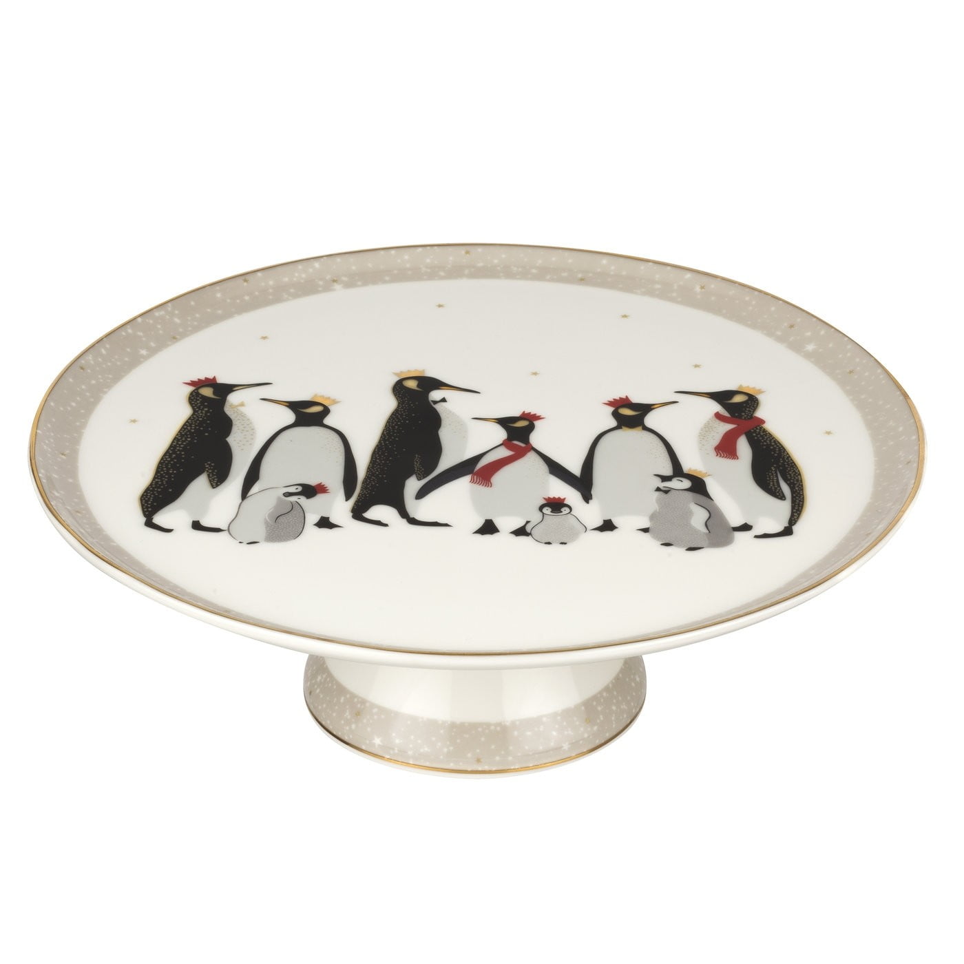 Sara Miller London for Portmeirion Christmas Penguin 105 Inch Footed