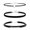 3 piece set, variant on Lightweight Adjustable Black Fabric Necklaces Set Of 2 Layering Jewelry Perfect For Casual Or Formal Occasions