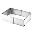 thumbnail image 2 of Jingsheng Adjustable Square Cake Mold Stainless Steel Mousse Cake Pastry Telescopic Mould Baking Tool, Small, 2 of 9