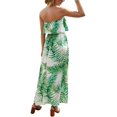 thumbnail image 4 of Robes d'Été pour Femmes Bleu et Blanc en Porcelaine Sans Bretelles Boho Maxi Longue Robe, 4 of 5
