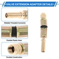 thumbnail image 3 of 1set 90 Degree Copper Tire Valve Extension with Flexible Plastic 75mm Tyre Valve Stem Extender for Car Motorcycle RV Truck Bike, 3 of 6