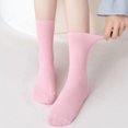 thumbnail image 6 of TZYDMN Womens Ankle Socks Super Soft Combed Cotton Mid-Calf Socks, Pink 3 Pairs, 6 of 7
