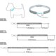 thumbnail image 2 of Collar de perro de cristal con diamantes para cachorros y mascotas, collar con diamantes de imitación brillantes, collares para mascotas, suministros para perros pequeños (código S blanco), 2 of 5