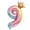 J, variant on Fnyoxu Crown Number Foil Balloons Number Ballon Happy Birthday Party Decoration 32 Inch