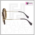 thumbnail image 2 of MIU MIU 01S Overlapping Game Hazelnut Beige Mirror Round Heart Sunglasses Mu01SS, 2 of 6