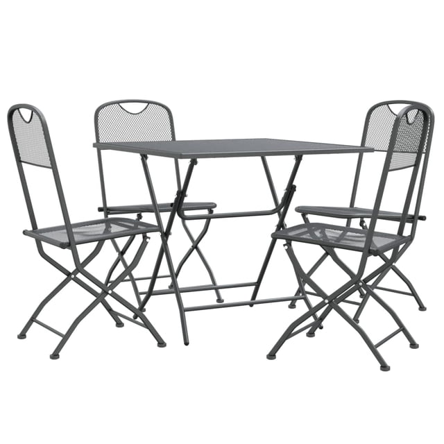 Juego de comedor para patio Casafoyer de malla metálica expandida 5 piezas