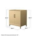 thumbnail image 4 of Wyndham Collection WCH757530SHBCXSXXMXX Janna 30" Single Free Standing Vanity Cabinet Only, 4 of 5