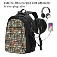 thumbnail image 2 of Balery Alcohol Bottles Mochila con carga USB para hombre y mujer - Mochila impermeable y antirrobo para portátil con puerto USB para viajes, trabajo, estudios y universidad, 2 of 7
