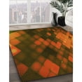 thumbnail image 3 of Ahgly Company Machine Washable Indoor Square Transitional Saffron Red Area Rugs, 8' Square, 3 of 7