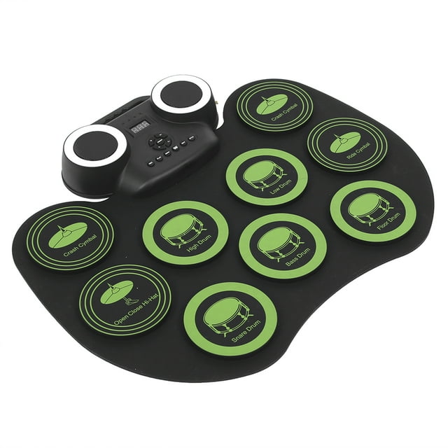 Ensemble de Tambours Électriques, Kit de Tambours Électroniques Portable Tambour Électronique Musical Conçu sur Mesure