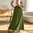 thumbnail image 2 of TaTaai Women's Elastic Waist Maxi Skirt with Side Pockets, Loose Flowy Fit, and Casual Ankle-Length Style Gift, 2 of 7