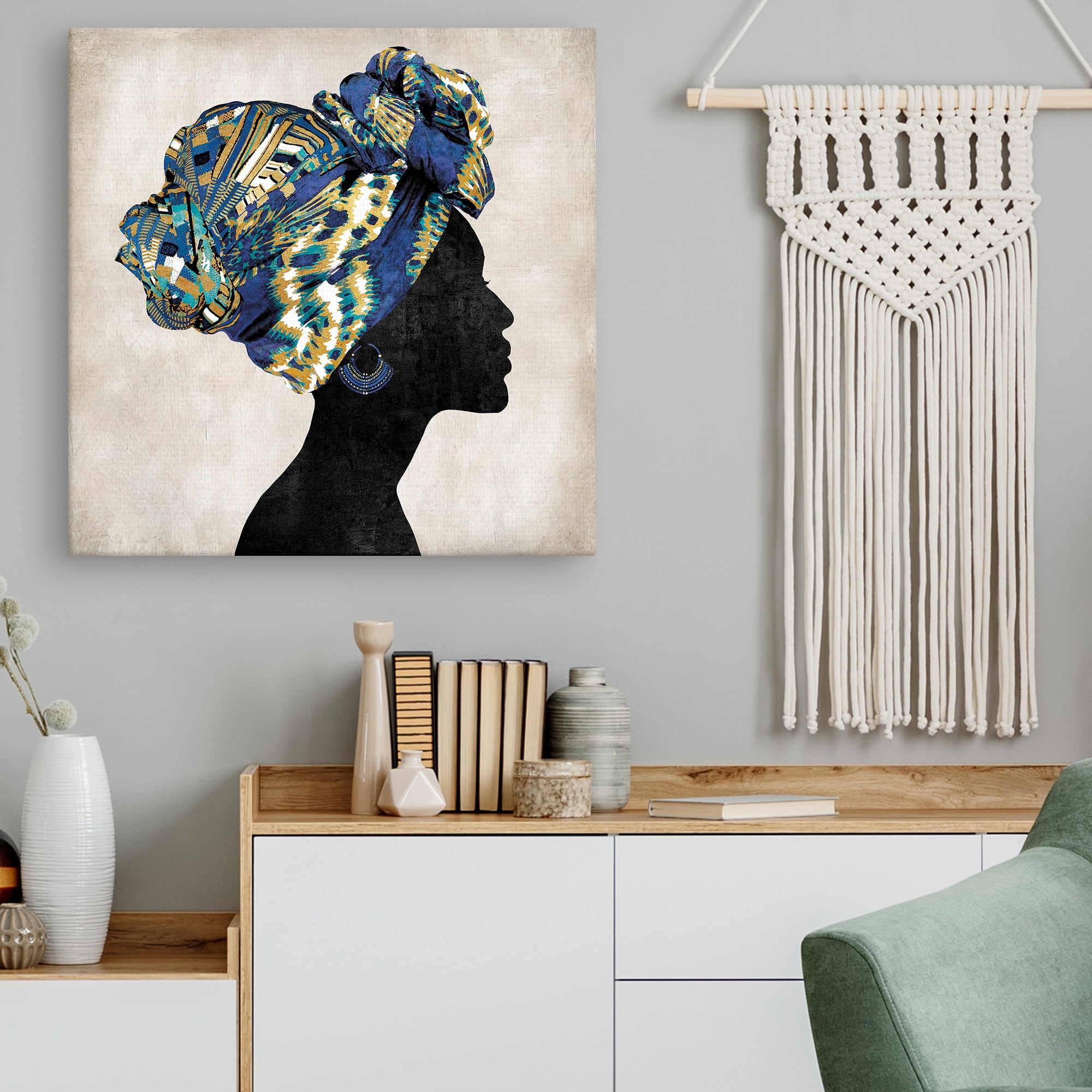 Gele I by Mark Chandon African American Woman Canvas Art