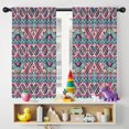 thumbnail image 5 of Blackout Kids Curtains,Colorful Geometric Pattern Childrens Insulated Curtains Set Of 2,Bedroom Essentials,Toddler Room Decor 42x54in(106x137cm), 5 of 5