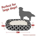 thumbnail image 3 of Majestic Pet Sherpa Links Bagel Pet Bed for Dogs, Calming Dog Bed Washable, Large, Black, 3 of 5