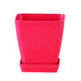 thumbnail image 1 of Nordic Style Square Flowerpot Solid Color Plant Container with Tray Office Decor, 1 of 10