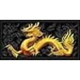 thumbnail image 2 of VIP.LINE Golden Dragon Aquarium Background Poster PVC Fish Tank Decorations Landscape (36" x 24"/ 91 x 61cm), 2 of 4