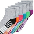thumbnail image 2 of Hanes Chaussettes de Sport Confort Frais pour Femmes Lot de 6, 5-9, Assortiment Gris, 2 of 3
