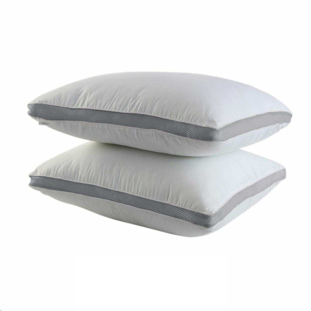 Cotton Gusseted Pillows, Down Bed Pillows for Side&Back Sleepers, Set