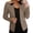 *Khaki, variant on VBVC Women's Contrast Collar Double Breasted Blazer , Notch Lapel Work Coat For Women, Ladies' Long Sleeve Suit Jacket With Pockets, Pink , XS-2XL