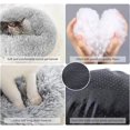 thumbnail image 3 of Perrera redonda, cesta redonda para perros o gatos, cama lavable para perros, bonita y suave para perros (60cm, gris claro) Feliz Sencillez, 3 of 4