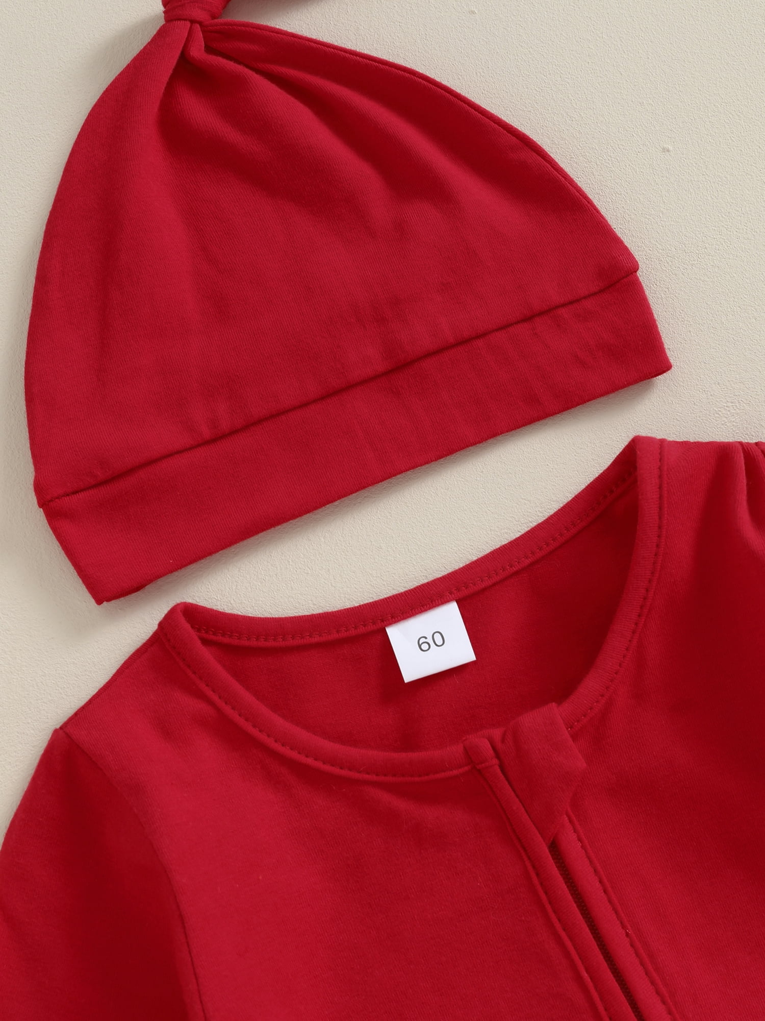 GXFC Preemie Boys Girls Fall Clothes 3M 6M Newborn Boys Long Sleeve Zipper One Piece Jumpsuits Bodysuit with Hat Outfits Autumn Clothing for Infant Boys