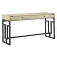 thumbnail image 2 of Weston Home Ivo 2-Drawer Desk with Power Outlet, Ivory White, 2 of 10