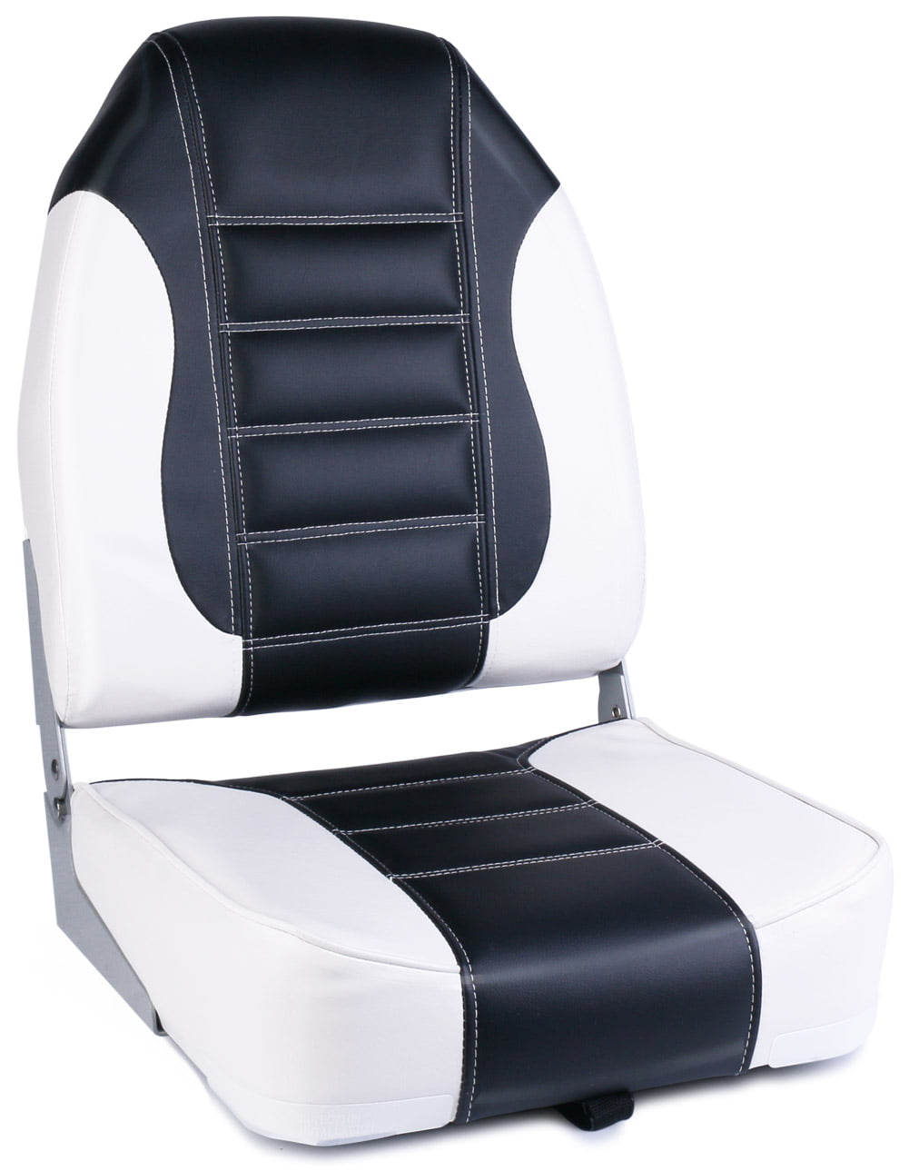 Classic Low Back Folding Boat Seat UV Marine Vinyl Seat Colour Options 